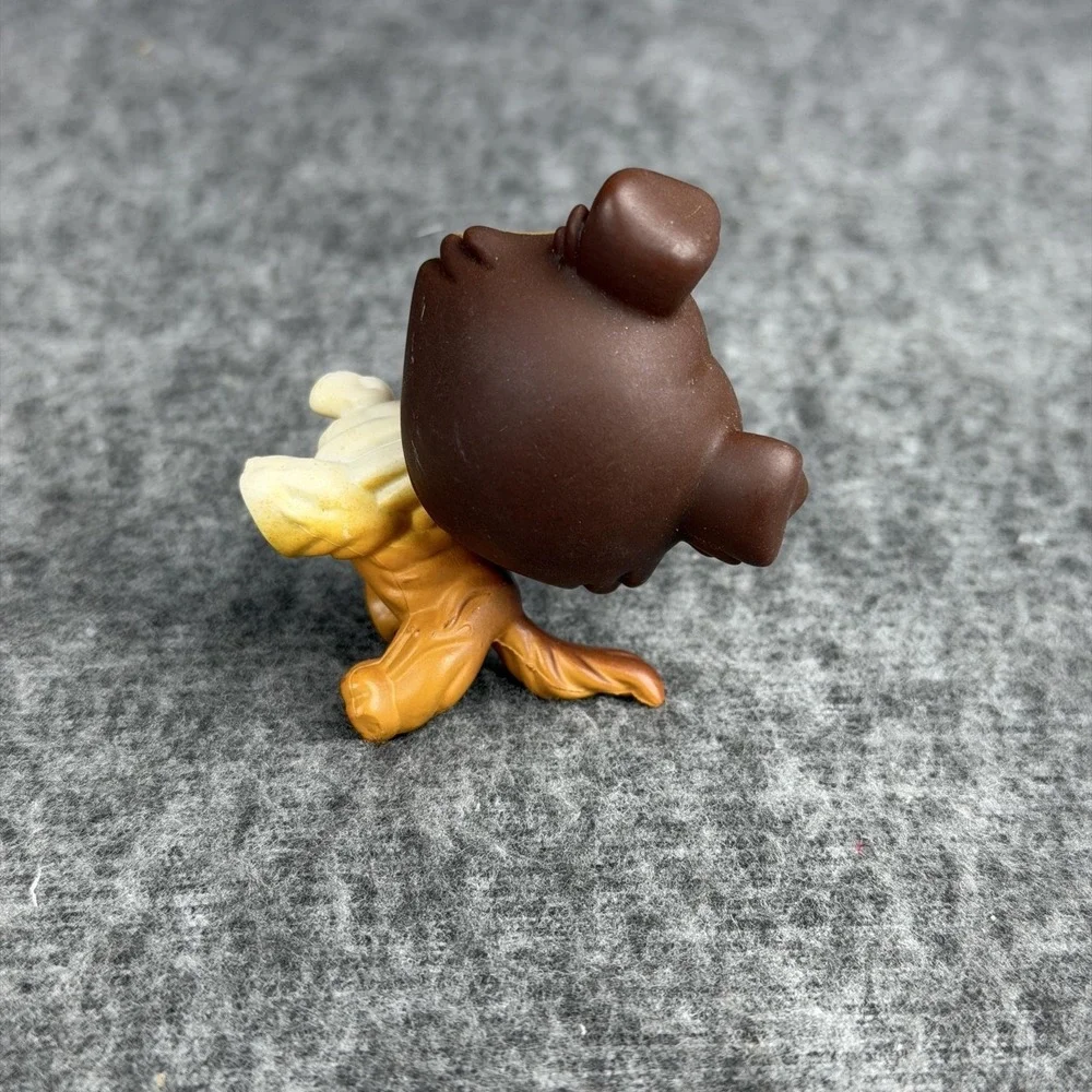 Hasbro Littlest Pet Shop Brown Collie‎ #237 Dog Figure 2007 LPS Toy Blue Eyes